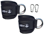 LiftBro Demon Elite Kickback Ankle & Wrist Cuffs (Pair)