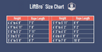 LiftBro jump rope sizing chart